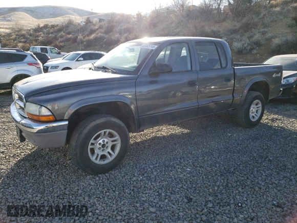 2004 Dodge Dakota SLT with VIN 1D7HG48N14S509987, listed as a Copart auction lot 43283745 with Not Provided miles and Salvage Title. Bid and sale history available at carsss.com. Image 1.