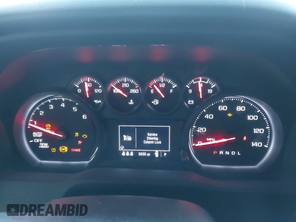 2024 Chevrolet Silverado 1500 Custom with VIN 3GCPABEK9RG155429, listed as a IAAI auction lot 41133921 with 5,635 mi miles and . Bid and sale history available at DreamBid. Image 7.