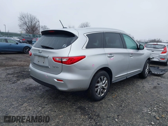 2015 Infiniti QX60 with VIN 5N1AL0MM4FC554511, listed as a IAAI auction lot 41065737 with 205,077 mi miles and . Bid and sale history available at DreamBid. Image 4.