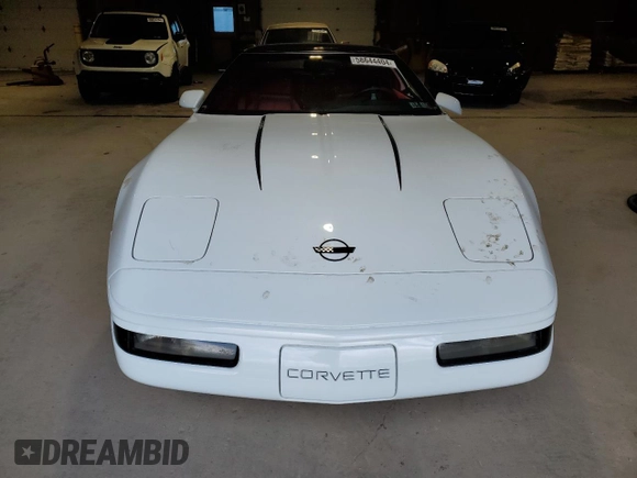 1993 Chevrolet Corvette with VIN 1G1YY23P7P5107956, listed as a Copart auction lot 58644404 with 0 mi miles and Salvage Title. Bid and sale history available at carsss.com. Image 5.
