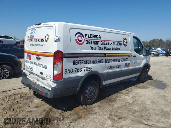 2015 Ford Transit with VIN 1FTNR1YG6FKB25682, listed as a Copart auction lot 43178745 with 137,889 mi miles and Salvage Title. Bid and sale history available at DreamBid. Image 3.