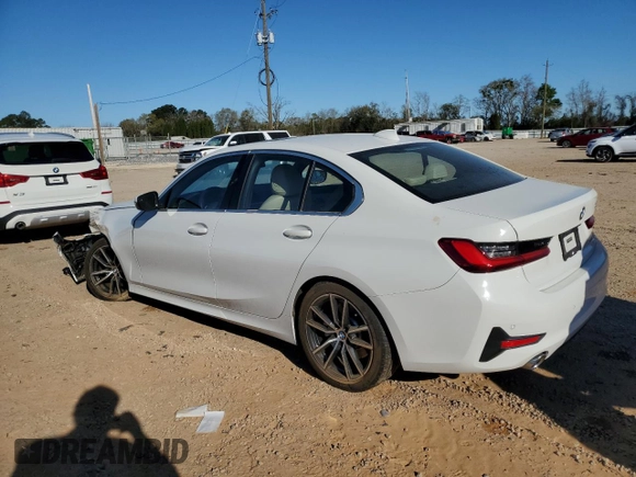 2019 BMW 3 Series 330i with VIN WBA5R1C59KAK09787, listed as a Copart auction lot 49501565 with 22,383 mi miles and Salvage Title. Bid and sale history available at carsss.com. Image 2.