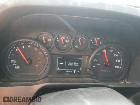 2020 Chevrolet Silverado 1500 Custom with VIN 3GCPWBEK4LG137008, listed as a Copart auction lot 87050564 with 169,386 mi miles and Salvage Title. Bid and sale history available at carsss.com. Image 9.