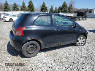 2007 Toyota Yaris with VIN JTDJT923275110407, listed as a Copart auction lot 53677095 with 197,490 mi miles and Clean Title. Bid and sale history available at carsss.com. Image 3.