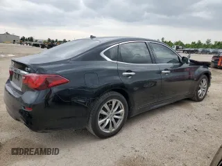 2015 Infiniti Q70 with VIN JN1BY1APXFM540740, listed as a Copart auction lot 55479495 with 140,344 mi miles and Salvage title. Bid and sale history available at DreamBid. Image 3.