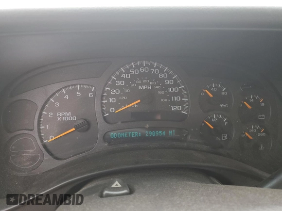 2004 Chevrolet Tahoe LS with VIN 1GNEC13V24J125079, listed as a Copart auction lot 41410405 with 290,954 mi miles and Salvage Title. Bid and sale history available at carsss.com. Image 9.