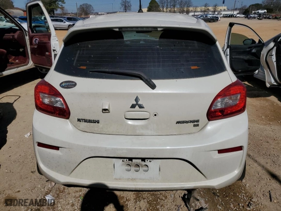 2019 Mitsubishi Mirage SE with VIN ML32A4HJ7KH015452, listed as a Copart auction lot 46350235 with 90,570 mi miles and Salvage Title. Bid and sale history available at carsss.com. Image 6.