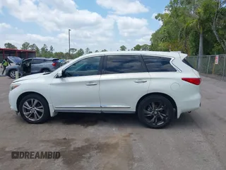 2013 Infiniti JX35 with VIN 5N1AL0MN3DC315618, listed as a IAAI auction lot 42107516 with 178,518 mi miles and . Bid and sale history available at DreamBid. Image 14.
