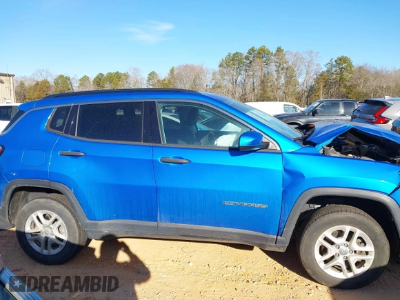 2020 Jeep Compass Sport with VIN 3C4NJDABXLT156953, listed as a IAAI auction lot 41443366 with 52,452 mi miles. Bid and sale history available at carsss.com. Image 13.