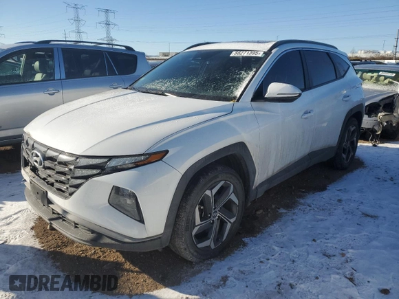 2022 Hyundai Tucson SEL with VIN 5NMJFCAE1NH093312, listed as a Copart auction lot 88271395 with 86,270 mi miles and Salvage Title. Bid and sale history available at carsss.com. Image 1.
