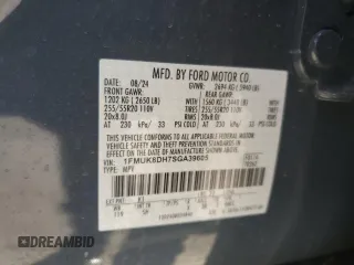 2025 Ford Explorer Active z VIN 1FMUK8DH7SGA39605, wystawiony jako Copart lot #51682145 z przebiegiem 305 mil mil oraz Szkoda całkowita • Salvage title. Historia ofert i sprzedaży dostępna na DreamBid. Obrazek 14.