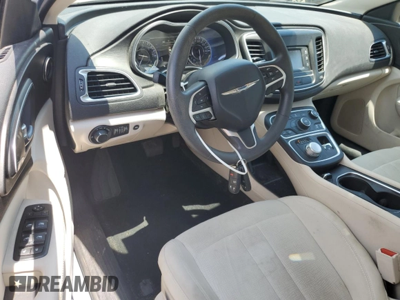 2015 Chrysler 200 Limited with VIN 1C3CCCABXFN677692, listed as a Copart auction lot 64976185 with 80,299 mi miles and Salvage title. Bid and sale history available at DreamBid. Image 8.