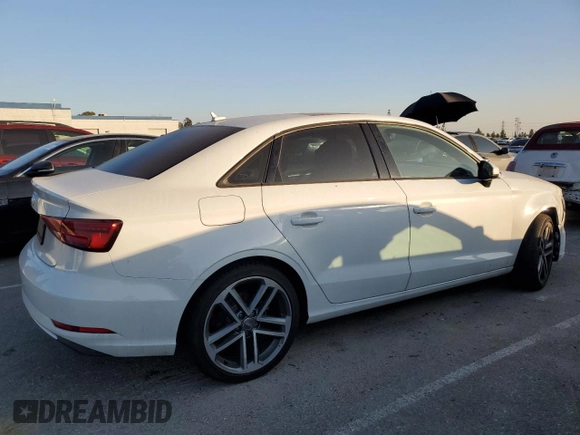 2018 Audi A3 Sedan Premium with VIN WAUAUGFF6J1042212, listed as a Copart auction lot 80358753 with 64,712 mi miles. Bid and sale history available at carsss.com. Image 3.