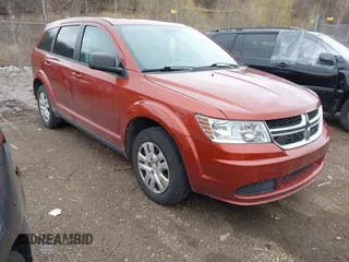 2014 Dodge Journey American Value Pkg with VIN 3C4PDCAB7ET192838, listed as a IAAI auction lot 41917129 with 141,286 mi miles. Bid and sale history available at carsss.com. Image 1.