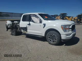 2021 Ford F-150 XL with VIN 1FTEX1EB1MFB29644, listed as a Copart auction lot 59205045 with 65,795 mi miles and Salvage title. Bid and sale history available at DreamBid. Image 4.