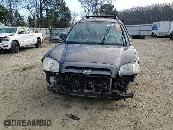 2005 Hyundai Santa Fe GLS with VIN KM8SC13E35U984186, listed as a Copart auction lot 86666474 with 166,965 mi miles and Salvage Title. Bid and sale history available at carsss.com. Image 11.