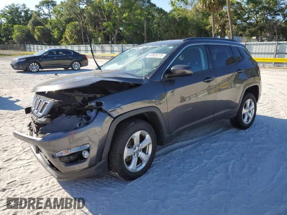 2019 Jeep Compass Latitude with VIN 3C4NJDBB9KT665820, listed as a Copart auction lot 49905275 with 0 mi miles and Non Repairable. Bid and sale history available at carsss.com. Image 1.