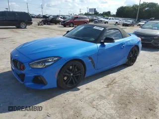 2022 BMW Z4 sDrive30i with VIN WBAHF3C07NWX38541, listed as a Copart auction lot 59938094 with 19,038 mi miles and Salvage Title. Bid and sale history available at carsss.com. Image 1.