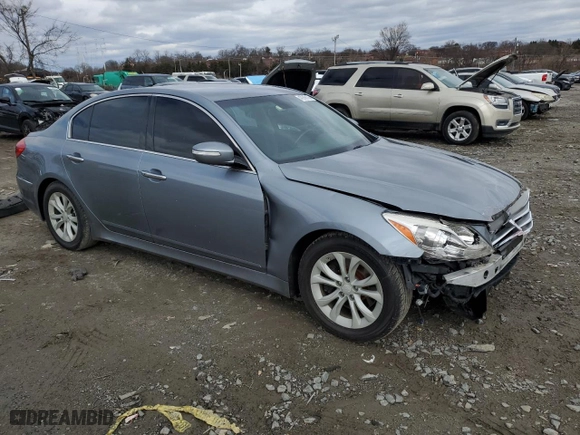2013 Hyundai Genesis 3.8L with VIN KMHGC4DD0DU257261, listed as a Copart auction lot 47916135 with 145,040 mi miles and Salvage Title. Bid and sale history available at carsss.com. Image 4.