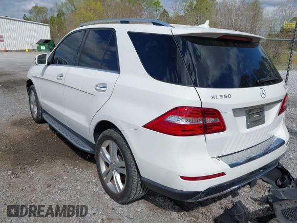 2015 Mercedes-Benz M 350 with VIN 4JGDA5JB5FA500990, listed as a IAAI auction lot 41738851 with 107,749 mi miles and . Bid and sale history available at DreamBid. Image 3.