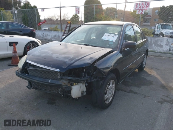 2001 Honda Civic LX with VIN 2HGES16501H619916, listed as a IAAI auction lot 41599951 with 230,395 mi miles. Bid and sale history available at carsss.com. Image 17.