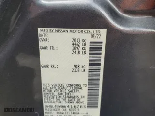 2022 Nissan Altima 2.5 SL with VIN 1N4BL4EW9NN416763, listed as a Copart auction lot 43865565 with 58,871 mi miles and Salvage Title. Bid and sale history available at carsss.com. Image 14.