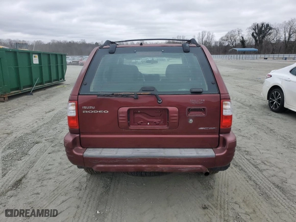 2002 Isuzu Rodeo S with VIN 4S2CK58W124334485, listed as a Copart auction lot 44846495 with 54,632 mi miles and Clean Title. Bid and sale history available at carsss.com. Image 6.