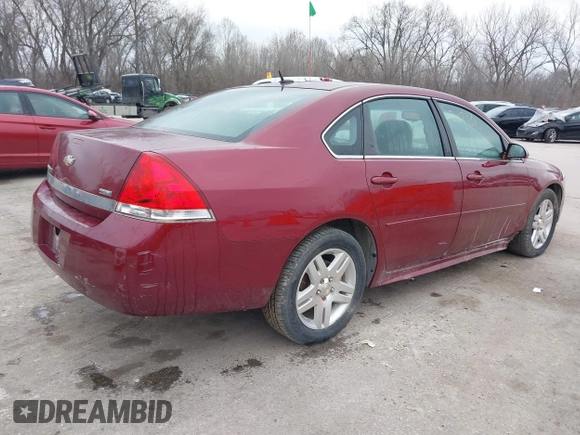 2011 Chevrolet Impala LT Retail with VIN 2G1WB5EK7B1193324, listed as a IAAI auction lot 38429310 with 137,168 mi miles and . Bid and sale history available at DreamBid. Image 4.