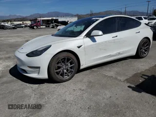 2019 Tesla Model 3 Long Range with VIN 5YJ3E1EB1KF433510, listed as a Copart auction lot 47482225 with 111,352 mi miles and Salvage Title. Bid and sale history available at DreamBid. Image 1.