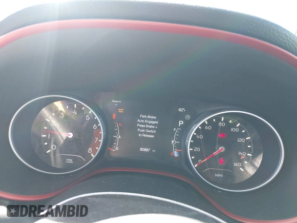 2018 Jeep Compass Trailhawk with VIN 3C4NJDDB8JT309192, listed as a IAAI auction lot 40840838 with 80,887 mi miles and . Bid and sale history available at carsss.com. Image 7.