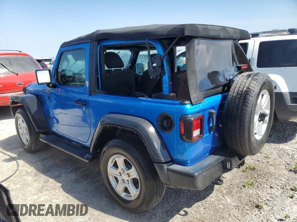 2021 Jeep Wrangler Sport with VIN 1C4GJXAG7MW858553, listed as a Copart auction lot 74095444 with Not Provided miles and Non Repairable. Bid and sale history available at DreamBid. Image 2.