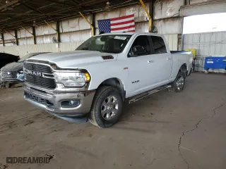 2019 Ram 2500 Big Horn with VIN 3C6UR5DJ5KG699901, listed as a Copart auction lot 51170335 with 156,994 mi miles and Salvage Title. Bid and sale history available at carsss.com. Image 1.