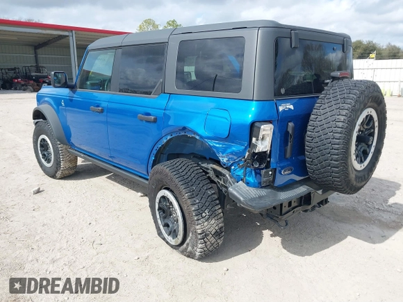 2023 Ford Bronco z VIN 1FMEE5DH6PLB09202, wystawiony jako IAAI lot #41059734 z przebiegiem 30 186 mil mil oraz . Historia ofert i sprzedaży dostępna na DreamBid. Obrazek 3.