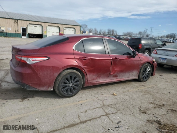 2020 Toyota Camry LE with VIN 4T1C11AK2LU343336, listed as a Copart auction lot 47529595 with 113,979 mi miles and Salvage Title. Bid and sale history available at carsss.com. Image 3.