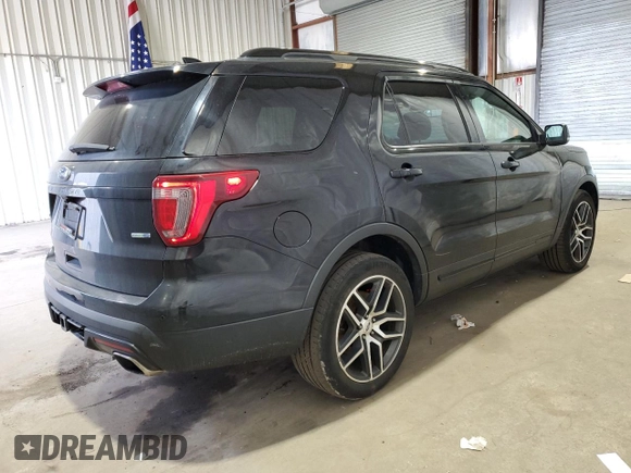 2017 Ford Explorer Sport with VIN 1FM5K8GT9HGD80842, listed as a Copart auction lot 46458285 with 88,731 mi miles and Clean Title. Bid and sale history available at carsss.com. Image 3.