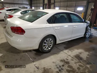 2012 Volkswagen Passat S w/Appearance with VIN 1VWAP7A30CC016829, listed as a Copart auction lot 46309985 with 156,566 mi miles and Salvage Title. Bid and sale history available at carsss.com. Image 3.