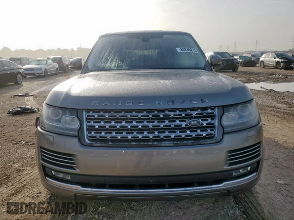 2017 Land Rover Range Rover HSE with VIN SALGS2FV5HA362590, listed as a Copart auction lot 63246215 with 63,235 mi miles and Salvage title. Bid and sale history available at DreamBid. Image 5.