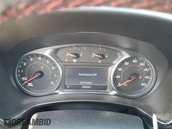 2023 Chevrolet Equinox RS with VIN 3GNAXWEG4PL254467, listed as a Copart auction lot 61818185 with 35,633 mi miles and Salvage title. Bid and sale history available at DreamBid. Image 9.