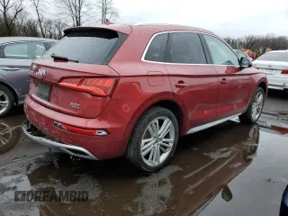 2018 Audi Q5 Premium Plus with VIN WA1BNAFY8J2111263, listed as a Copart auction lot 49230045 with 61,486 mi miles and Salvage Title. Bid and sale history available at carsss.com. Image 3.