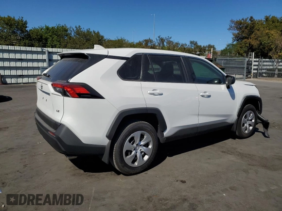 2024 Toyota RAV4 LE with VIN 2T3H1RFV9RC299215, listed as a Copart auction lot 49764535 with 7,316 mi miles and Salvage Title. Bid and sale history available at carsss.com. Image 3.
