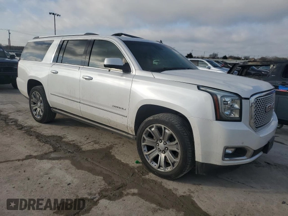 2016 GMC Yukon XL Denali with VIN 1GKS2HKJXGR220635, listed as a Copart auction lot 48920655 with 113,924 mi miles and Salvage Title. Bid and sale history available at DreamBid. Image 4.