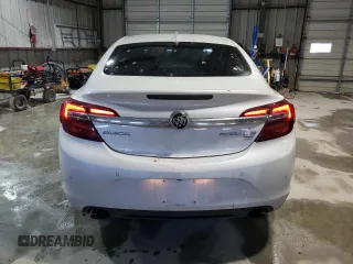 2016 Buick Regal Premium II with VIN 2G4GT5GX9G9126178, listed as a Copart auction lot 46190405 with 87,437 mi miles and Salvage title. Bid and sale history available at DreamBid. Image 6.
