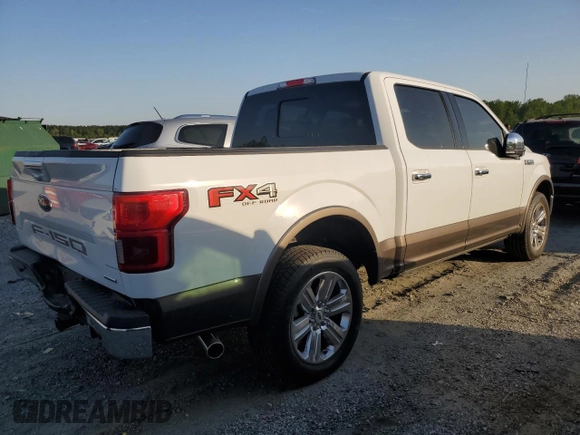2018 Ford F-150 XL with VIN 1FTEW1EG5JFB38812, listed as a Copart auction lot 52882615 with 137,106 mi miles and Salvage Title. Bid and sale history available at carsss.com. Image 3.