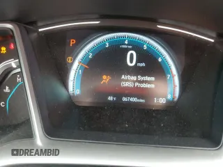 2017 Honda Civic Sedan EX with VIN 19XFC2F72HE061516, listed as a Copart auction lot 51434125 with 67,400 mi miles and Salvage Title. Bid and sale history available at carsss.com. Image 9.