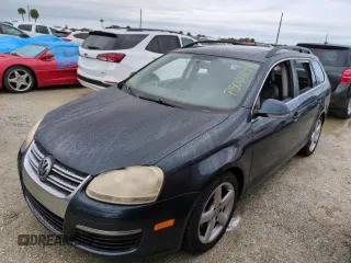 2009 Volkswagen Jetta SportWagen SE with VIN 3VWTM71KX9M281984, listed as a Copart auction lot 75004134 with 0 mi miles and Non Repairable. Bid and sale history available at carsss.com. Image 1.