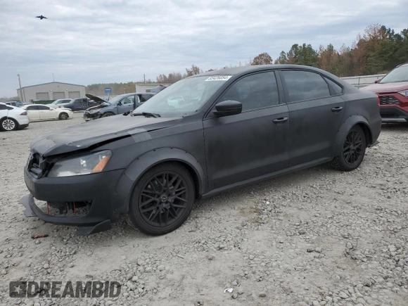 2014 Volkswagen Passat S w/Nav with VIN 1VWAP7A36EC026154, listed as a Copart auction lot 83426054 with 192,012 mi miles and Salvage Title. Bid and sale history available at carsss.com. Image 1.