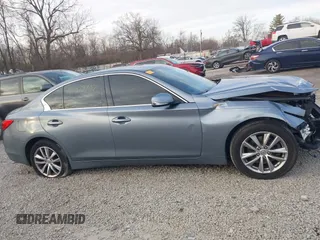 2016 Infiniti Q50 2.0t Premium with VIN JN1CV7AR3GM250973, listed as a IAAI auction lot 41099907 with 115,173 mi miles. Bid and sale history available at carsss.com. Image 14.