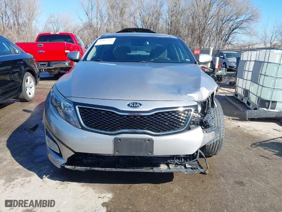 2015 Kia Optima LX with VIN KNAGM4A73F5583467, listed as a IAAI auction lot 41817212 with 123,995 mi miles. Bid and sale history available at carsss.com. Image 13.