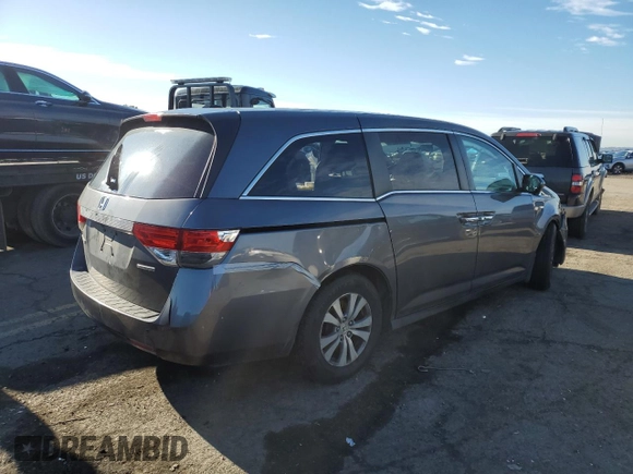 2017 Honda Odyssey SE with VIN 5FNRL5H37HB018616, listed as a Copart auction lot 87174674 with 124,367 mi miles and Salvage Title. Bid and sale history available at carsss.com. Image 3.