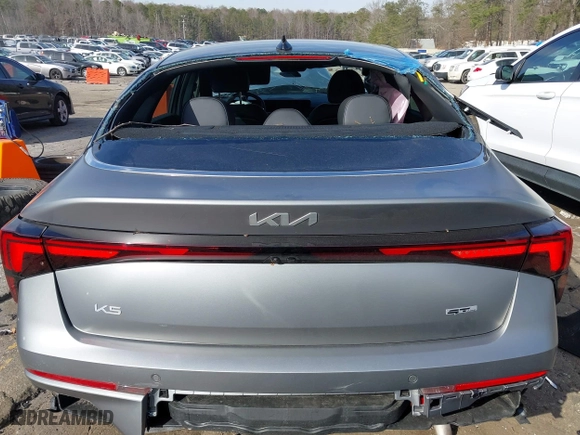 2025 Kia K5 GT-Line with VIN KNAG64J76S5291204, listed as a IAAI auction lot 41619884 with 14,187 mi miles. Bid and sale history available at carsss.com. Image 15.